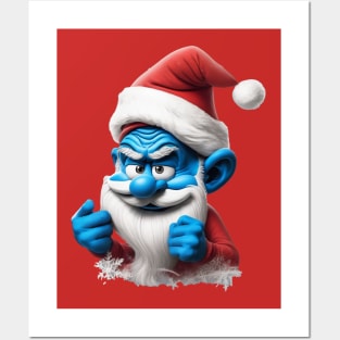 Portrait Grouchy Smurf Posters and Art